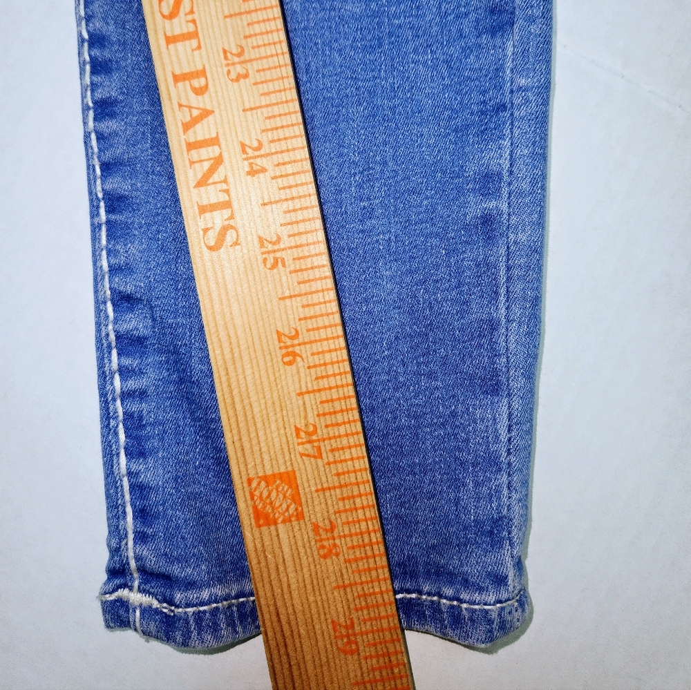 True Religion Jeans Women’s 26 Blue Jennie Curvy Super Skinny Denim Button Flap - Picture 11 of 12